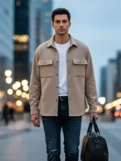 Hombre joven con estilo urbano, combinando prendas Shein 2026 para un look moderno y versátil.