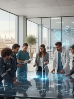 Profesionales diversos colaborando en sectores estratégicos de España con alta demanda de talento.