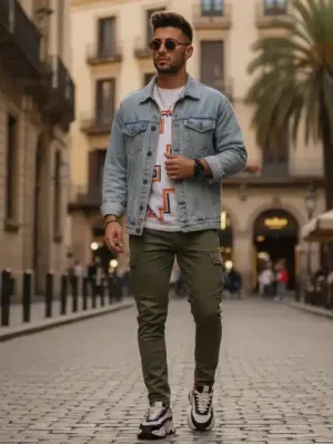 Hombre español con estilo de Shein 2026 en un entorno urbano