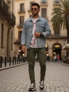 Hombre español con estilo de Shein 2026 en un entorno urbano