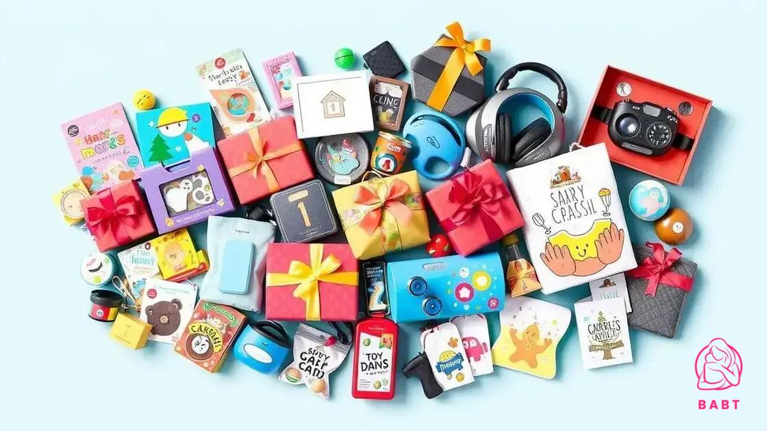 Escolhas de presentes para diferentes faixas etárias