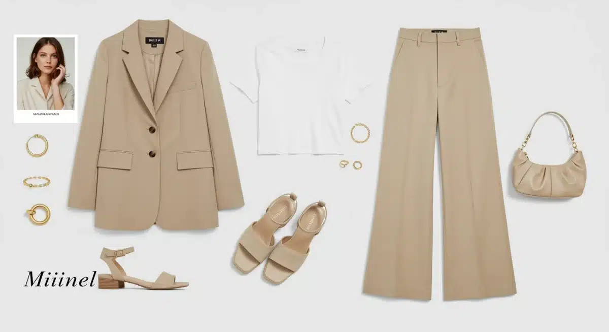 Composição de peças minimalistas e chiques da Shein para 2025