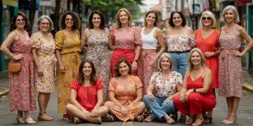 Shein para todas as idades 2025: looks que provam estilo sem limite Mulheres de diferentes idades vestindo roupas Shein, exibindo estilo e confiança em ambiente urbano brasileiro.