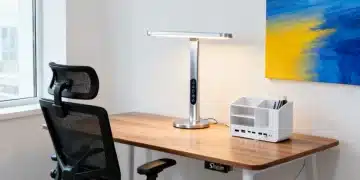 Home Office Shein 2026 com itens de decoração para produtividade