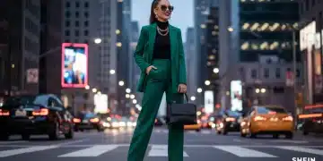 Mujer joven con un look impecable, mostrando cómo evitar errores de estilo al comprar en Shein en 2026.