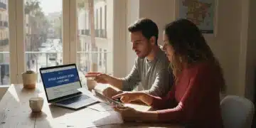 Pareja joven revisando los requisitos para las ayudas al alquiler en España 2026