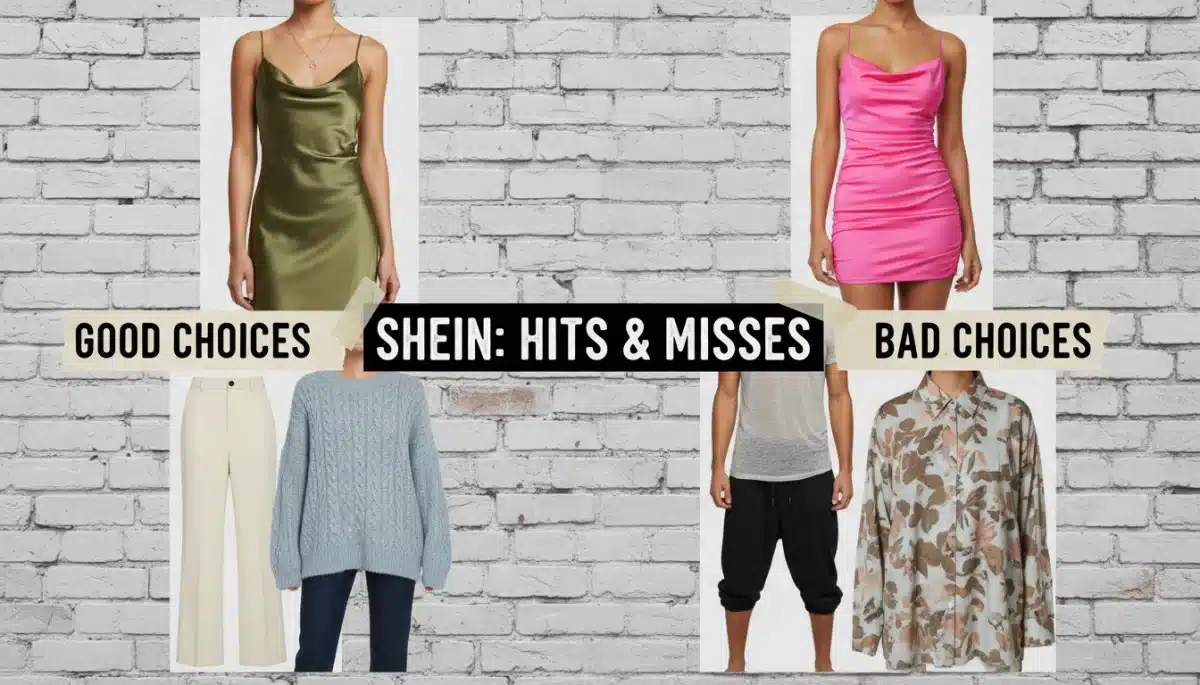 Comparación de prendas de Shein: aciertos y errores en la elección de estilo y calidad.