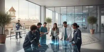 Profesionales diversos colaborando en sectores estratégicos de España con alta demanda de talento.