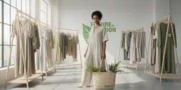 Modelos con ropa sostenible de Shein en un estudio moderno, representando el compromiso con la moda ética.